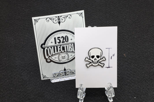 Skull & Crossbones lapel pin set! 2 Lapel Pins - 2 UV Resistant Decals